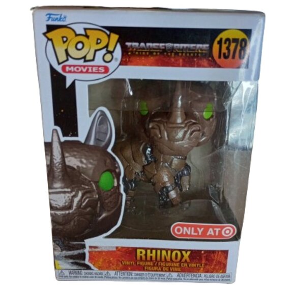 NEW - Funko POP! Movies Transformers Rise of the Beast Rhinox (Target Exclusive) - Picture 1 of 8